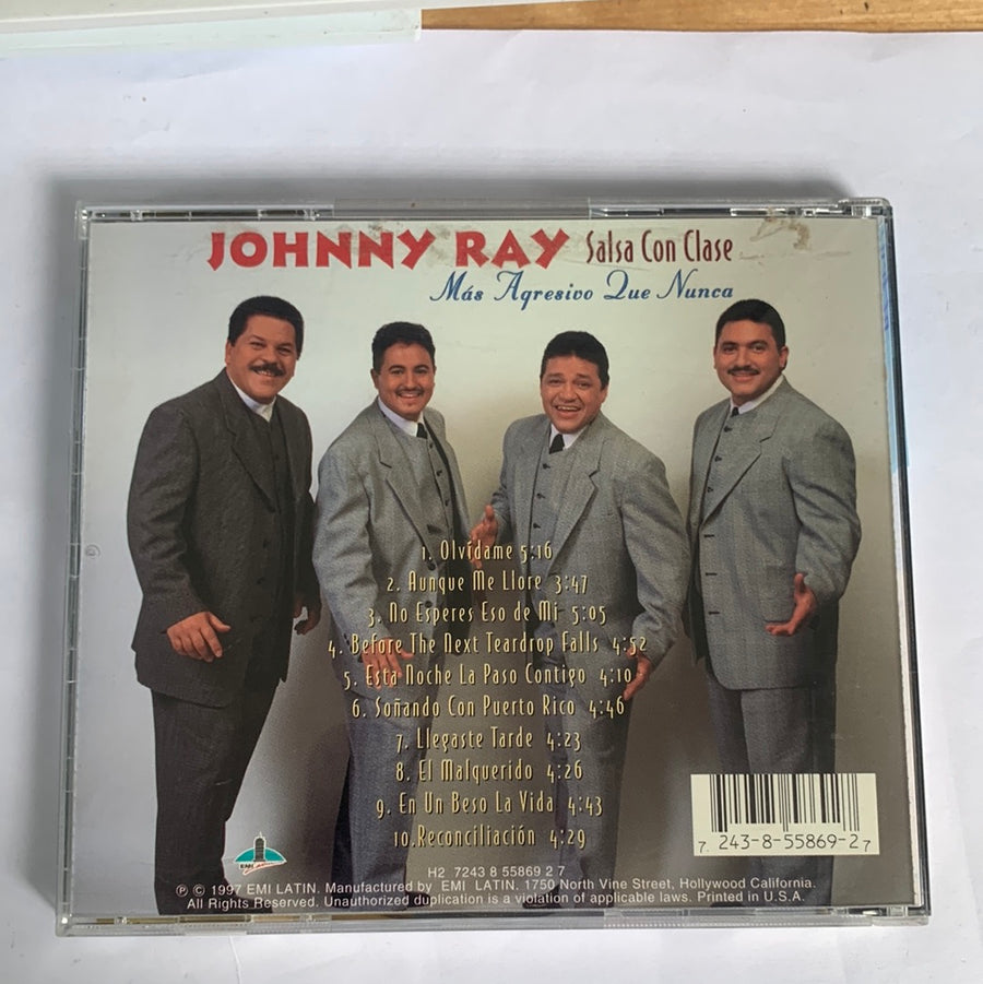 ซีดี Johnny Ray, Salsa Con Clase - Más Agresivo Que Nunca CD VG+