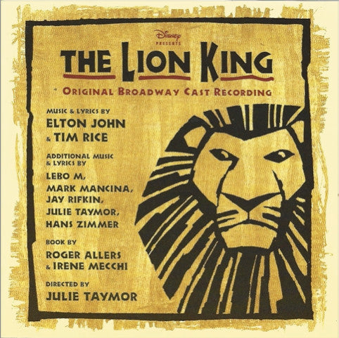 Various - The Lion King Original Broadway Cast Recording CD VG+