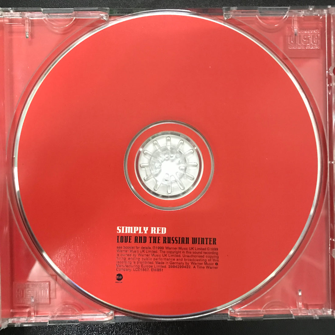 ซีดี Simply Red - Love And The Russian Winter CD VG+