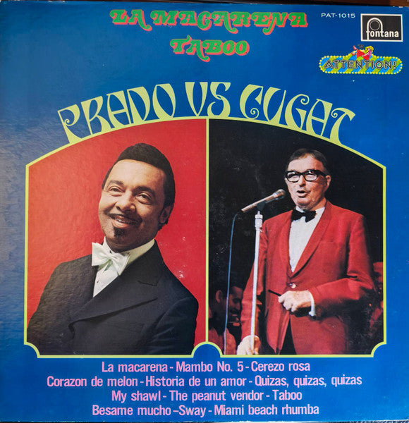 Xavier Cugat And His Orchestra Prado VS Cugat Perez Prado And His Orchestra : La Macarena, Taboo (LP, Comp)