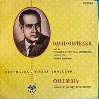 David Oistrach And The Stockholm Festival Orchestra Conducted By Sixten Ehrling, Ludwig van Beethoven : Violin Concerto (LP, Album, Mono)
