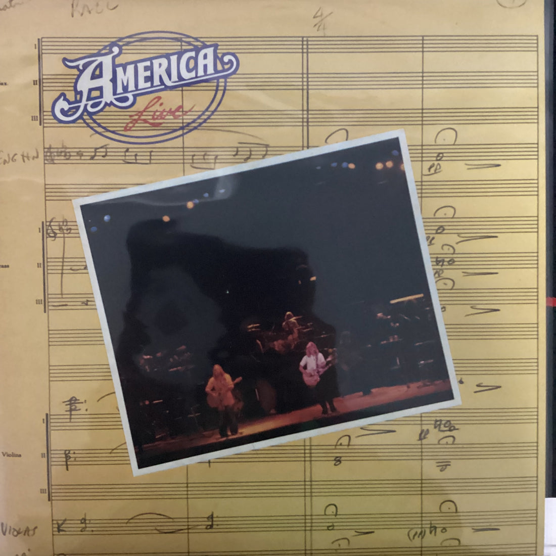 แผ่นเสียง America - Live Vinyl VG+