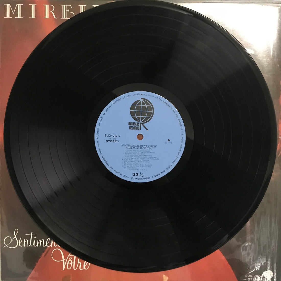 แผ่นเสียง Mireille Mathieu - Sentimentalement Vôtre Vinyl VG+