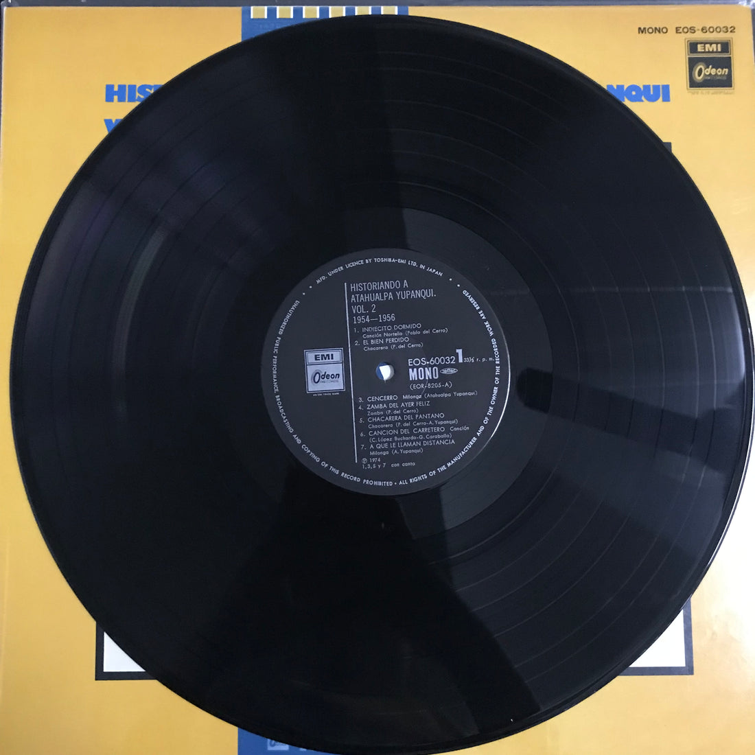 แผ่นเสียง Atahualpa Yupanqui - Historiando A Atahualpa Yupanqui Vol. 2 1954-1956 Vinyl VG+