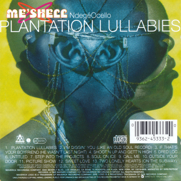 Me'Shell NdegéOcello - Plantation Lullabies CD VG+
