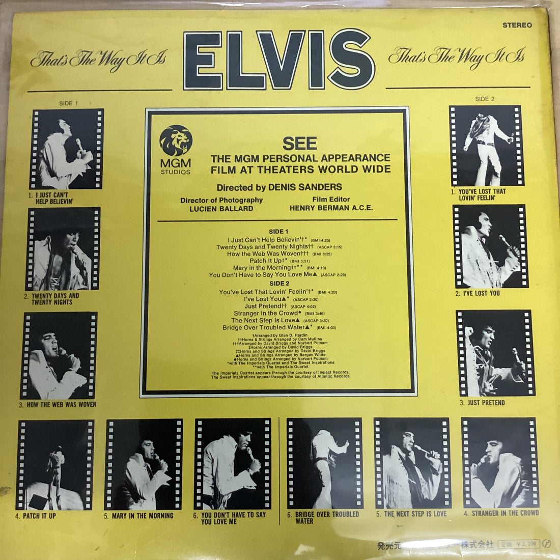 แผ่นเสียง Elvis Presley - That's The Way It Is Vinyl VG