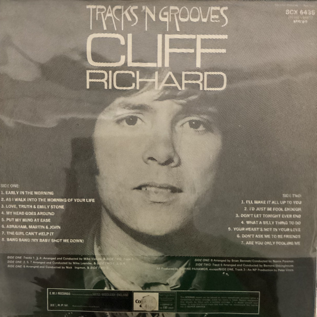 แผ่นเสียง Cliff Richard - Tracks 'N Grooves Vinyl VG+