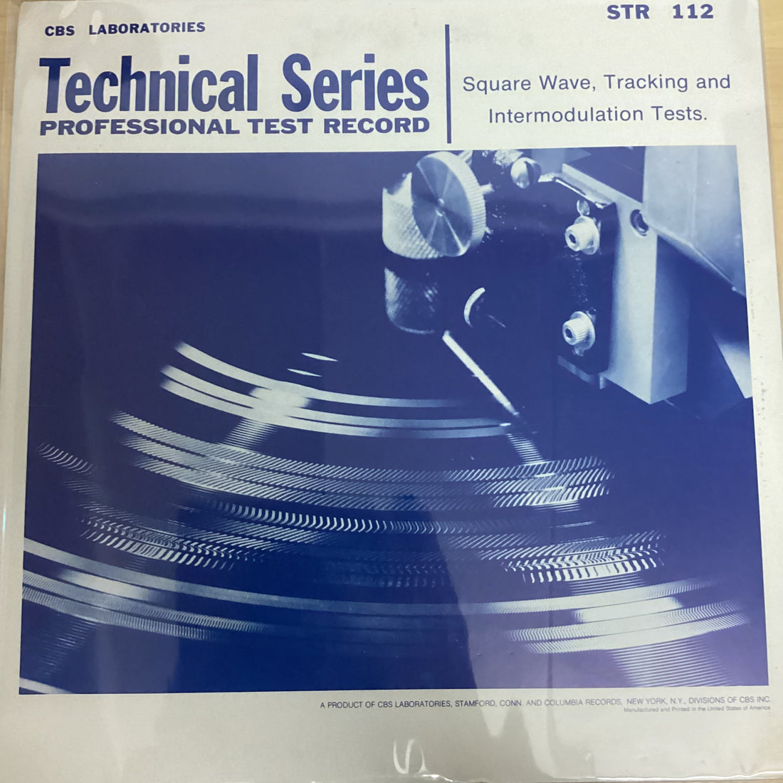 แผ่นเสียง CBS Laboratories - Professional Test Record - Square Wave, Tracking And Intermodulation Tests Vinyl VG+