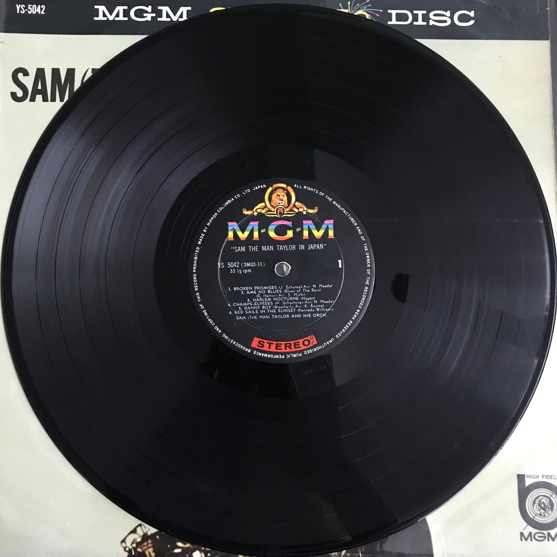 แผ่นเสียง Sam Taylor And His Orchestra - Sam The Man Taylor In Japan = 日本のサム・テイラー Vinyl VG+