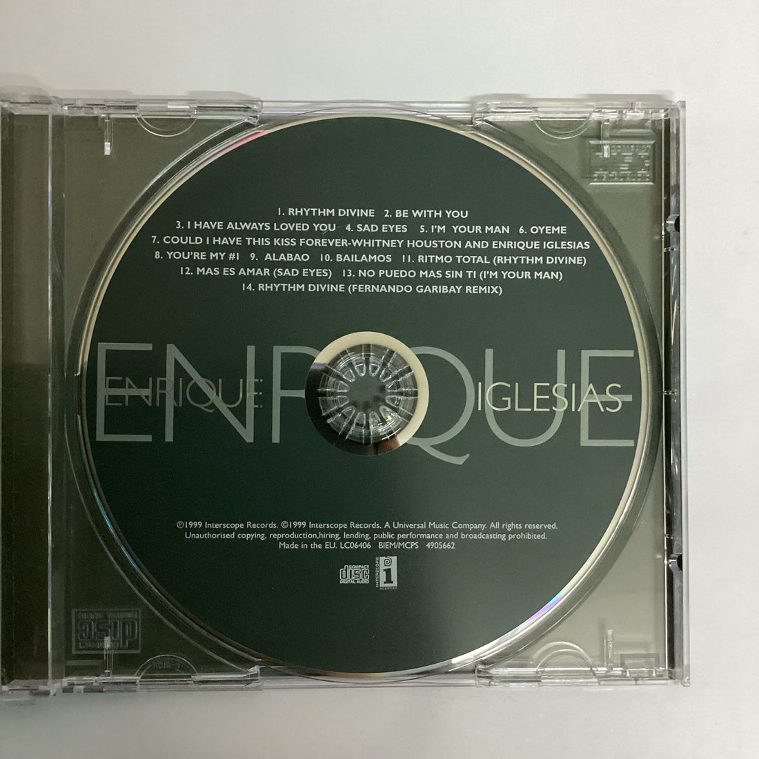 ซีดี Enrique Iglesias - Enrique CD VG+
