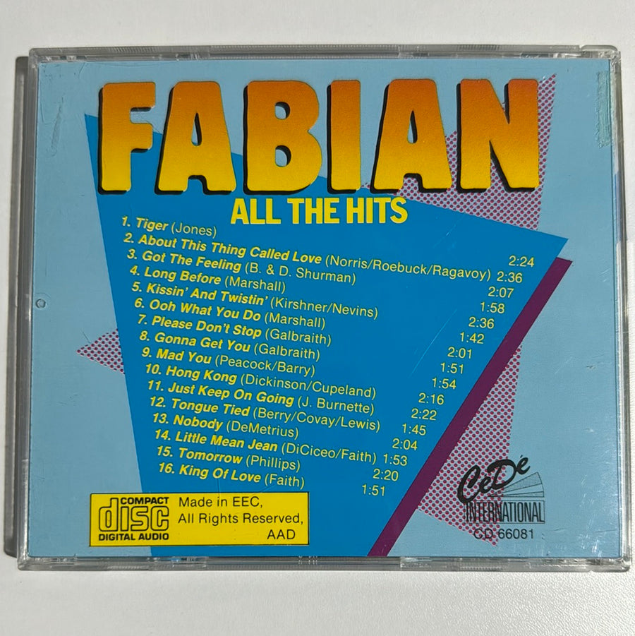 ซีดี Fabian - All The Hits CD VG+