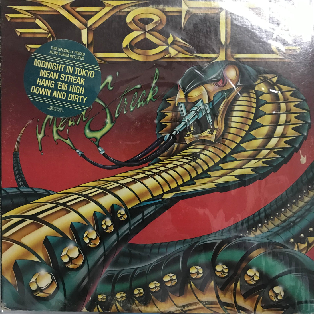 แผ่นเสียง Y & T - Mean Streak Vinyl VG+