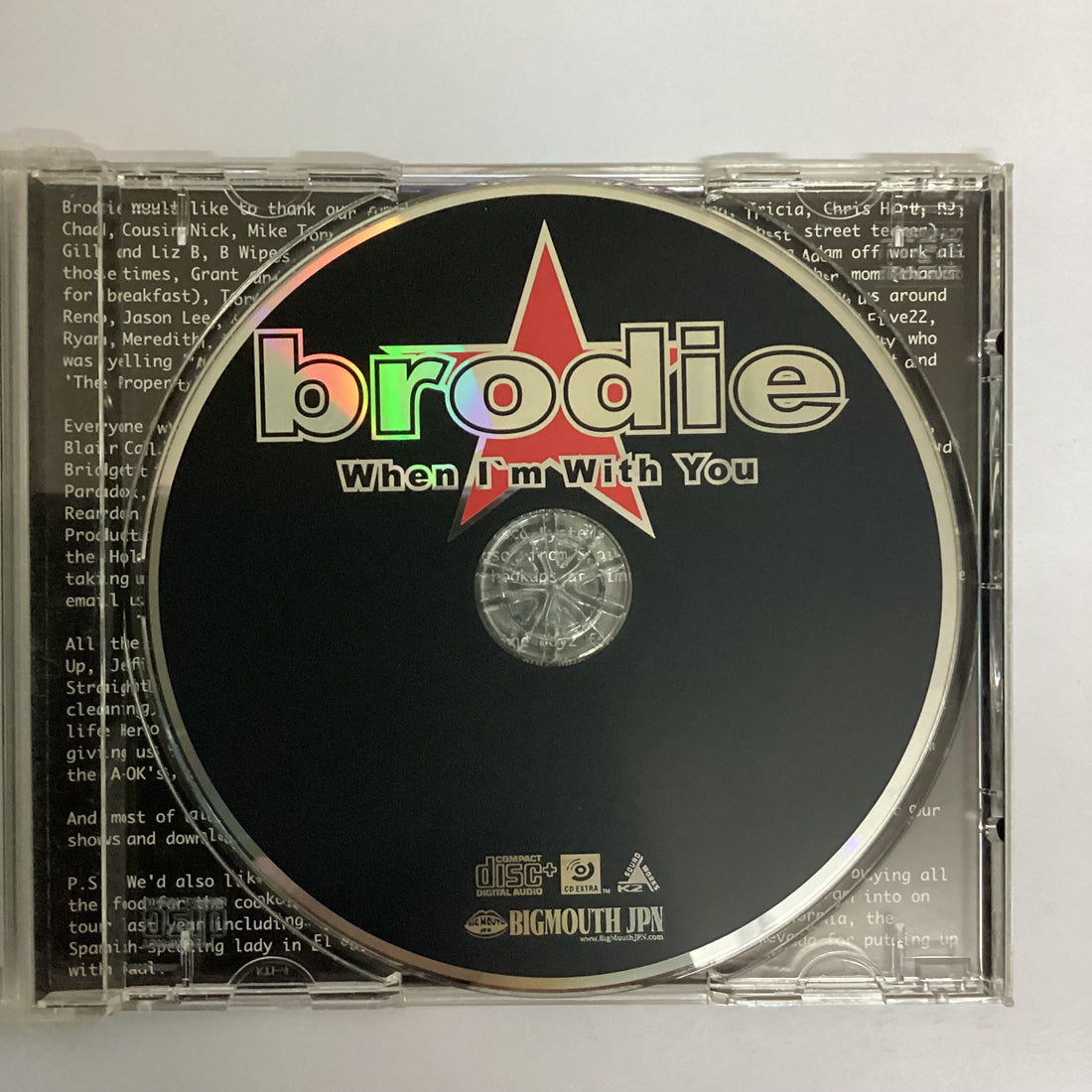 ซีดี Brodie - When I'm With You CD VG+