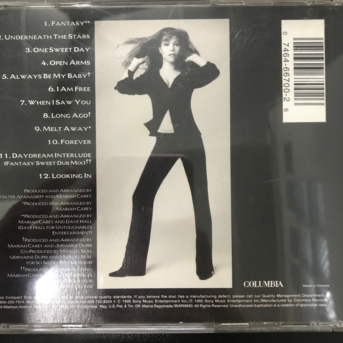 ซีดี Mariah Carey - Daydream CD VG+