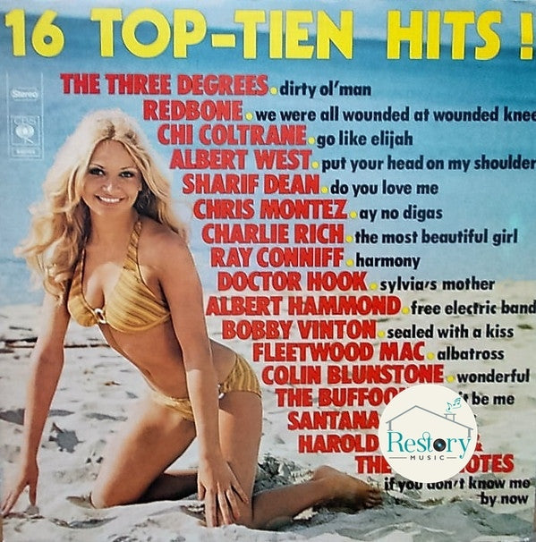 Various : 16 Top-Tien Hits! (LP, Comp)