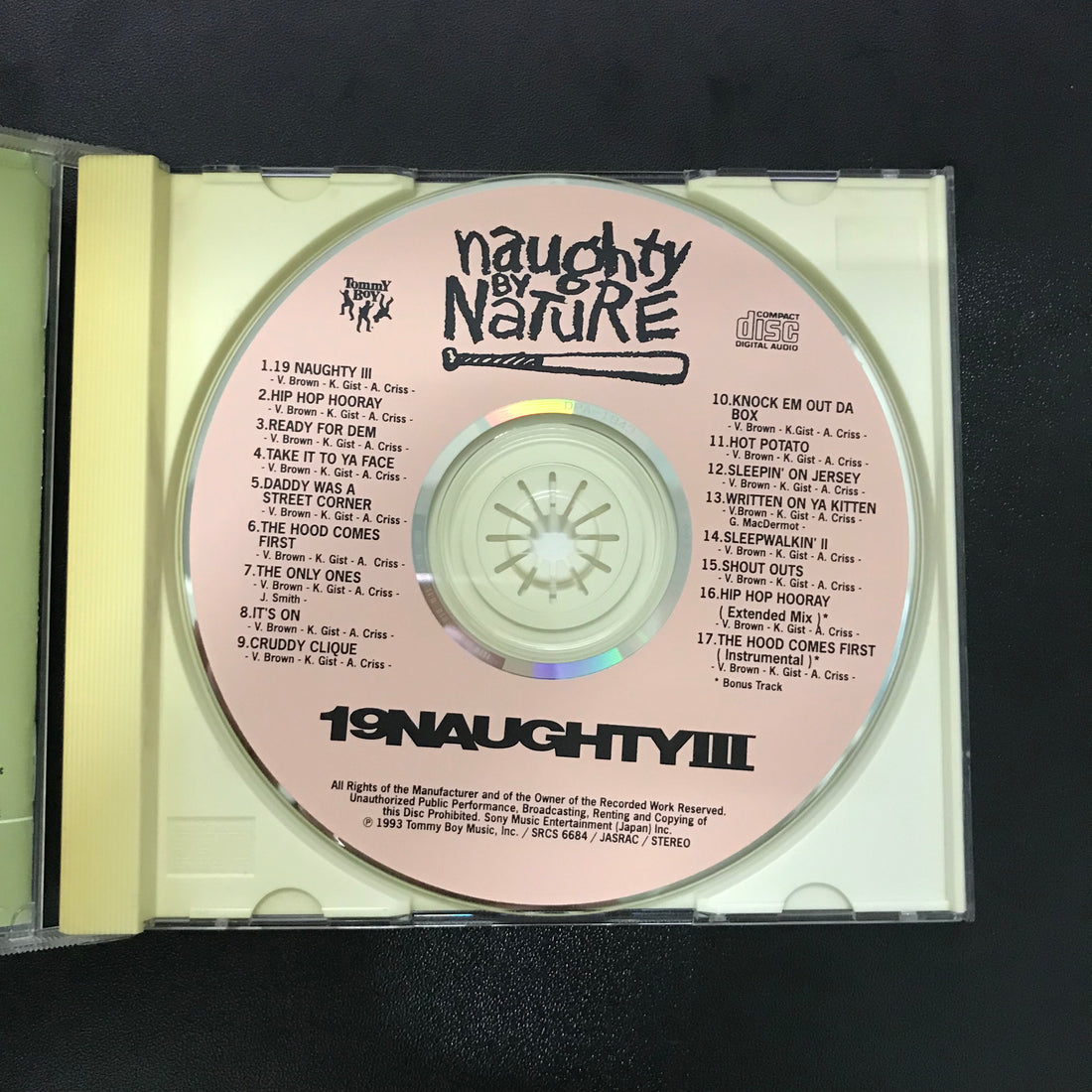 ซีดี Naughty By Nature - 19 Naughty III CD VG+