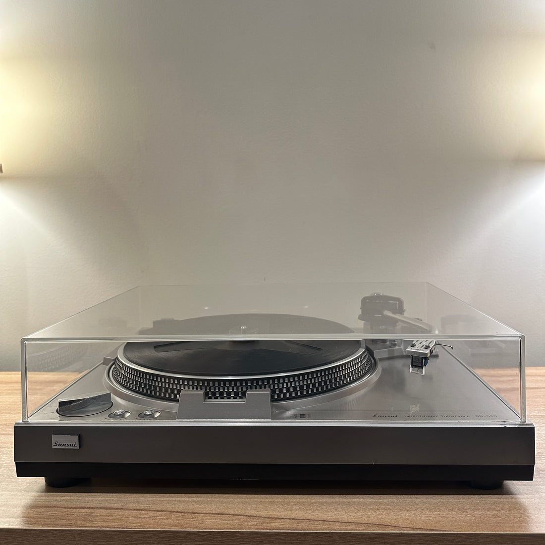 เครื่องเล่นแผ่นเสียง Sansui SR-333 Manual Direct Drive Turntable (220V)
