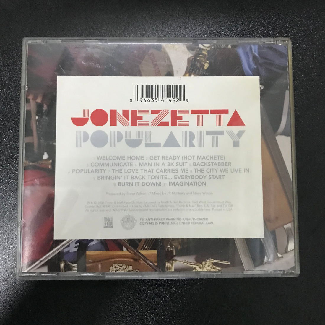 ซีดี Jonezetta - Popularity CD VG+