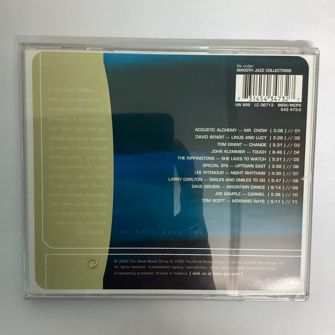 ซีดี Various - Smooth Jazz: The Originals Vol. 01 CD NM or M-