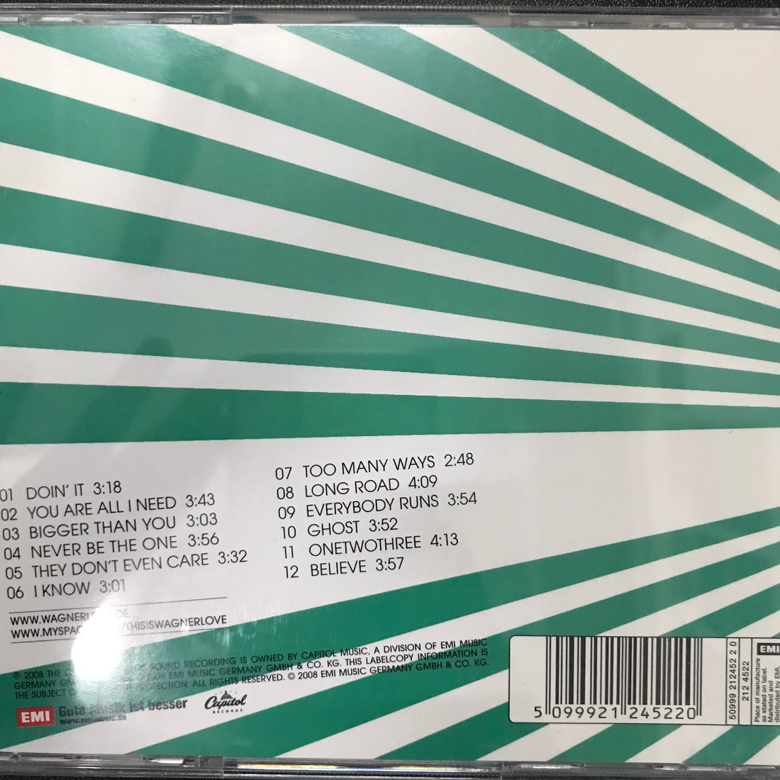 ซีดี Wagner Love - Everything About CD VG+