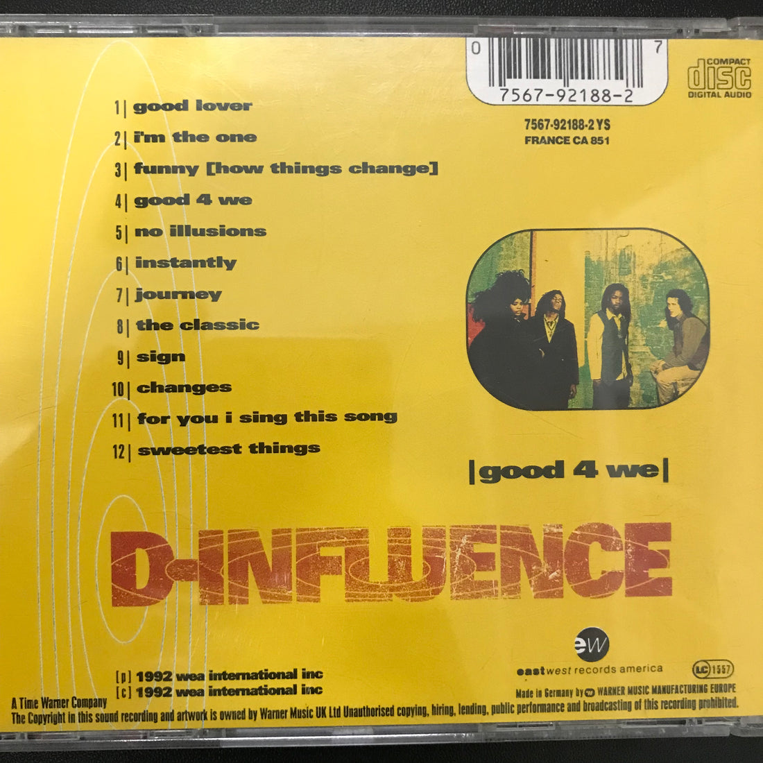 ซีดี D'Influence - Good 4 We CD VG+