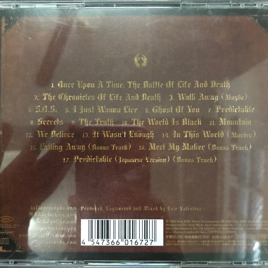 ซีดี Good Charlotte - The Chronicles Of Life And Death CD VG+