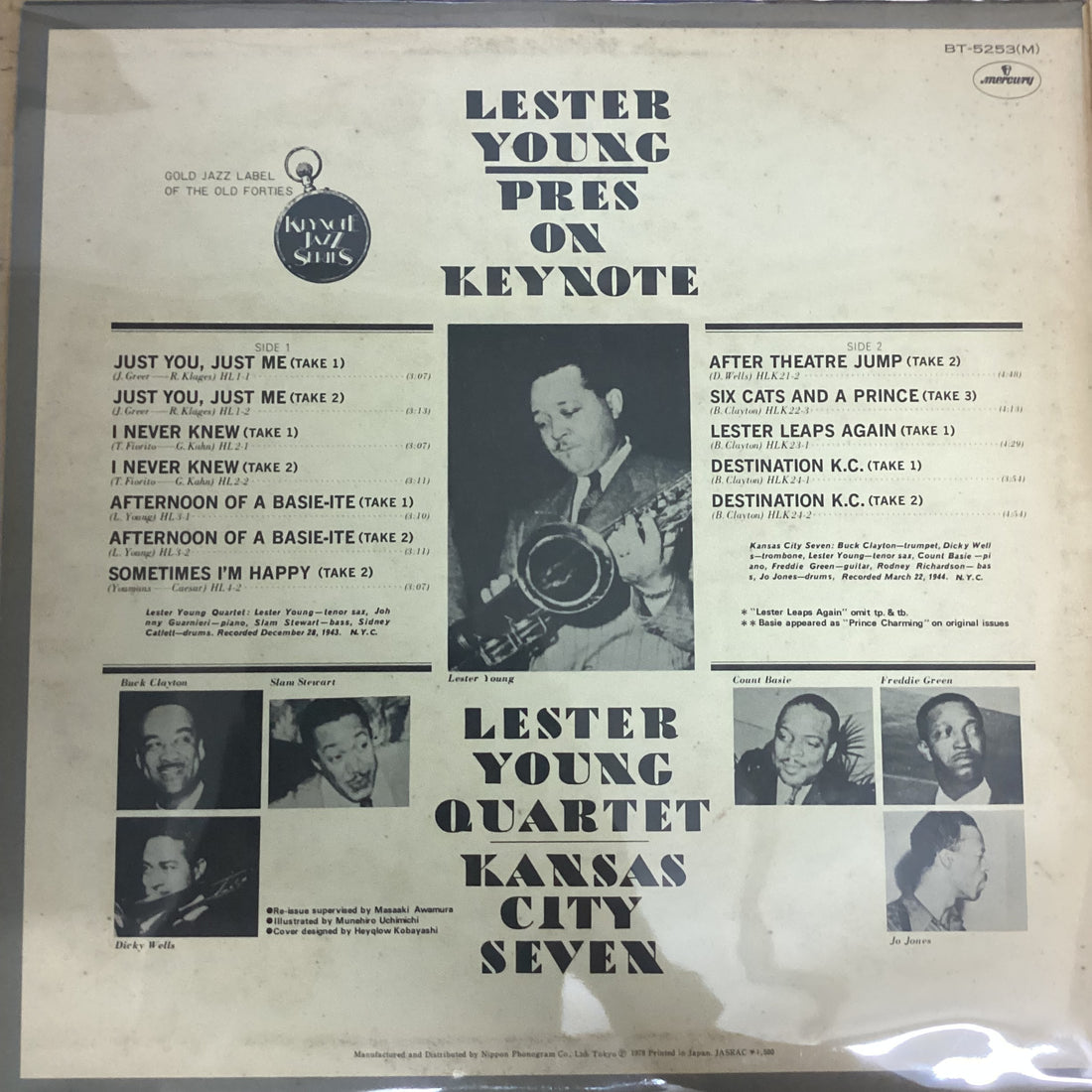 แผ่นเสียง Lester Young - Pres On Keynote Vinyl VG+