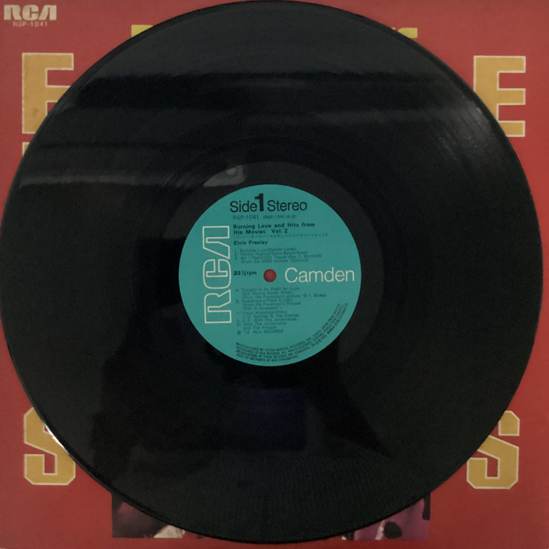 แผ่นเสียง Elvis Presley - Burning Love And Hits From His Movies Vol. 2 = バーニング・ラブ Vinyl VG+