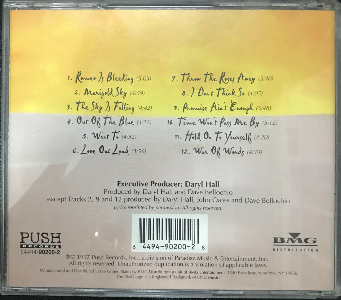 ซีดี Daryl Hall & John Oates - Marigold Sky CD VG+