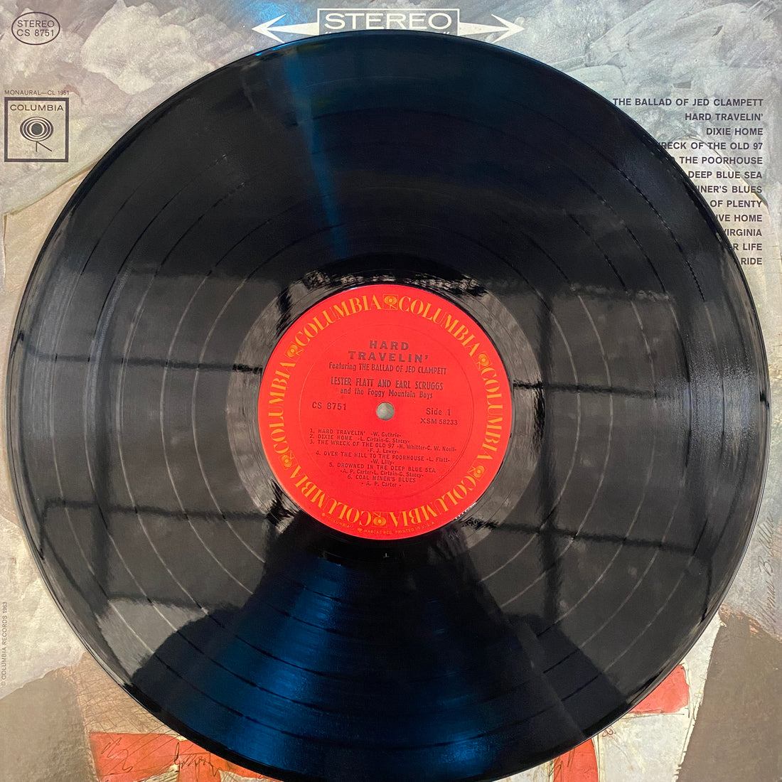 แผ่นเสียง Flatt & Scruggs / The Foggy Mountain Boys - Hard Travelin' Vinyl VG+