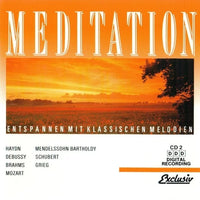 ซีดี GRIEG, Schubert, Mendelssohn Bartholdy - Meditation - Entspannen Mit Klassischen Melodien (CD) (VG+)