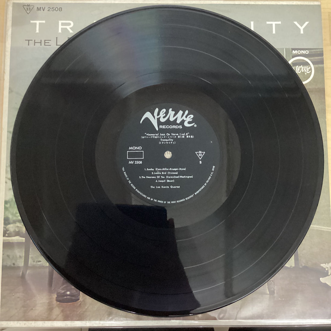 แผ่นเสียง The Lee Konitz Quartet - Tranquility Vinyl VG+