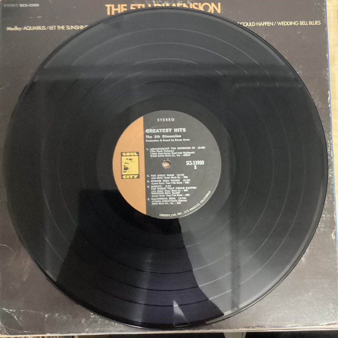แผ่นเสียง The Fifth Dimension - Greatest Hits Vinyl VG+