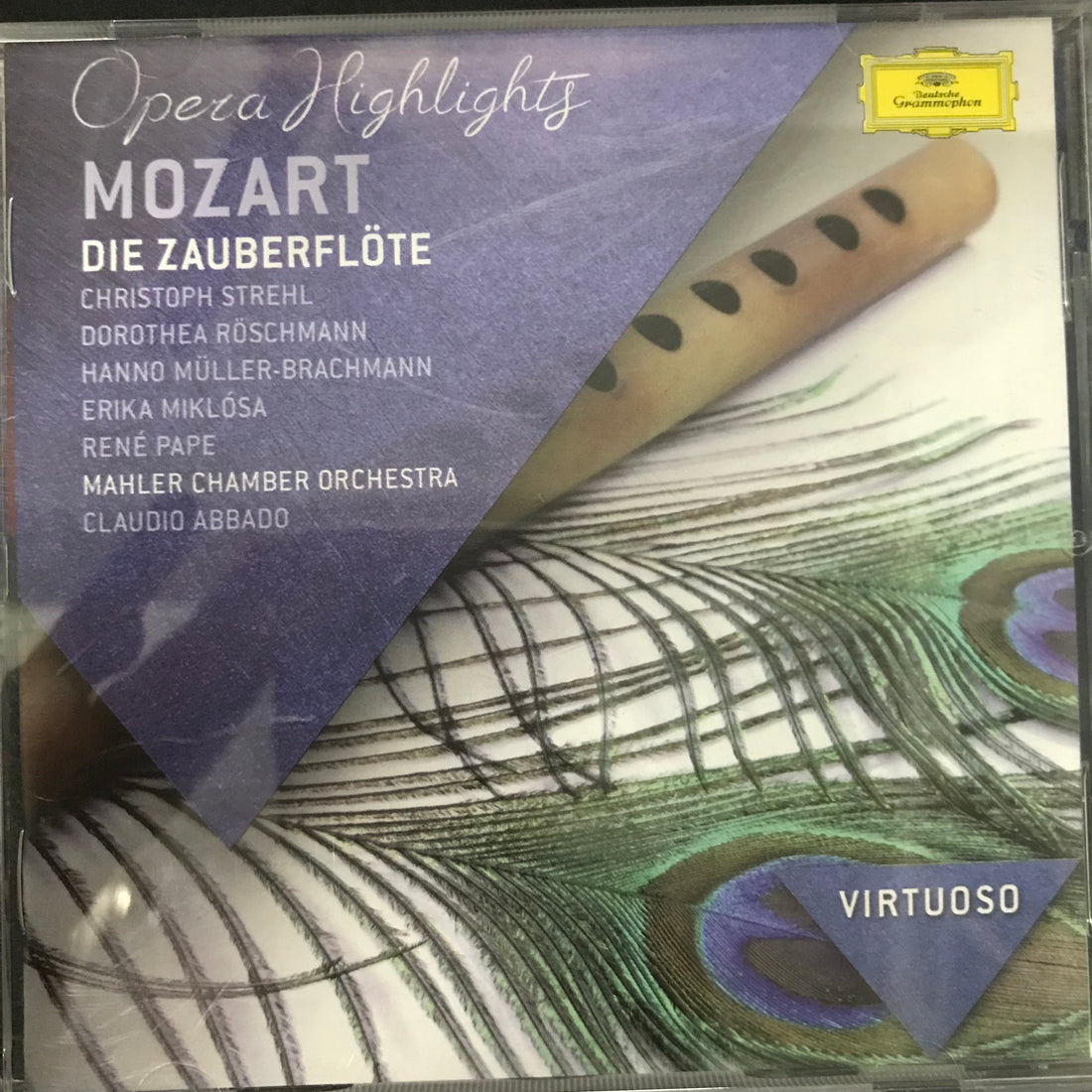 ซีดี Wolfgang Amadeus Mozart / Christoph Strehl / Dorothea Röschmann / Hanno Müller-Brachmann / Miklósa Erika / René Pape / Arnold Schoenberg Chor / Mahler Chamber Orchestra / Claudio Abbado - Die Zauberflöte CD VG+