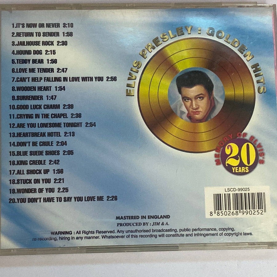 Elvis - Elvis Presley : Golden Hits (CD) (VG)