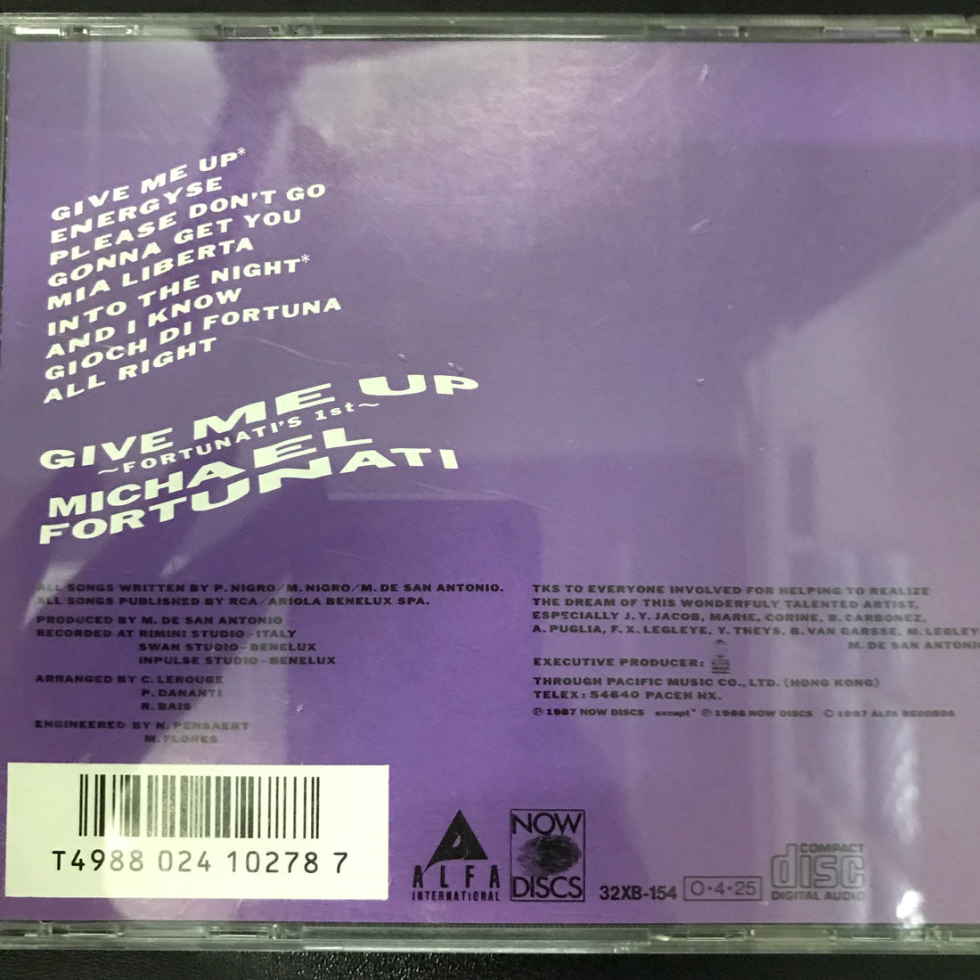 ซีดี Michael Fortunati - Give Me Up ~Fortunati's 1st~ CD VG+