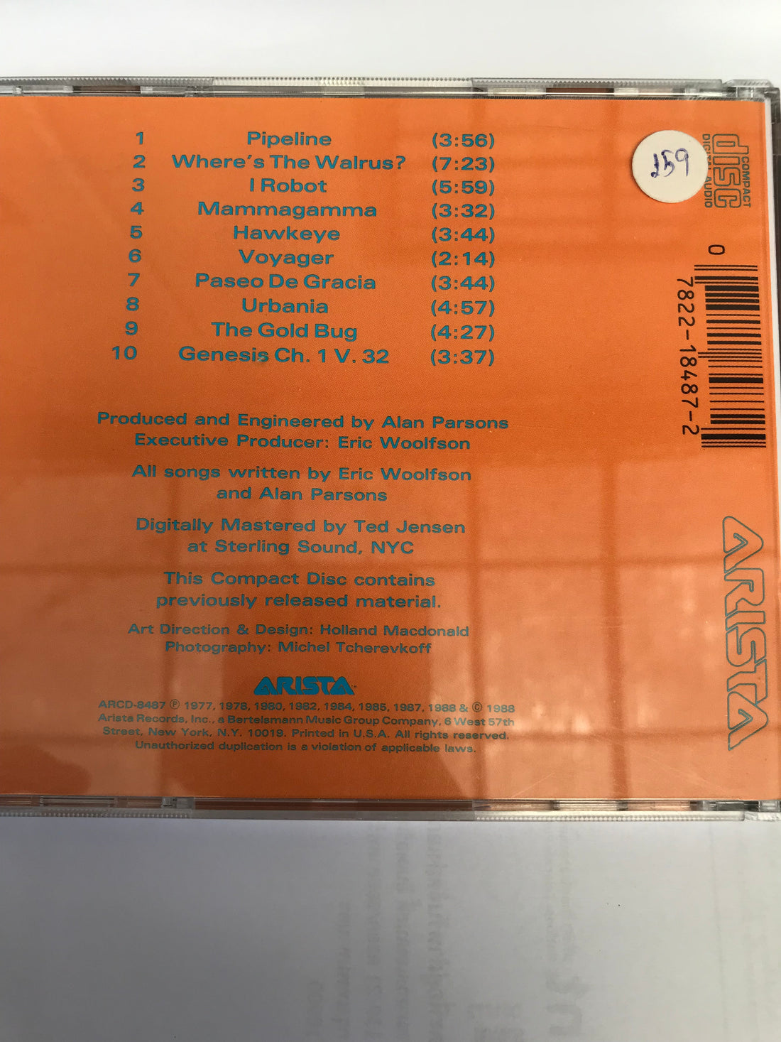 ซีดี The Alan Parsons Project - The InstrumentWorksal CD NM or M-