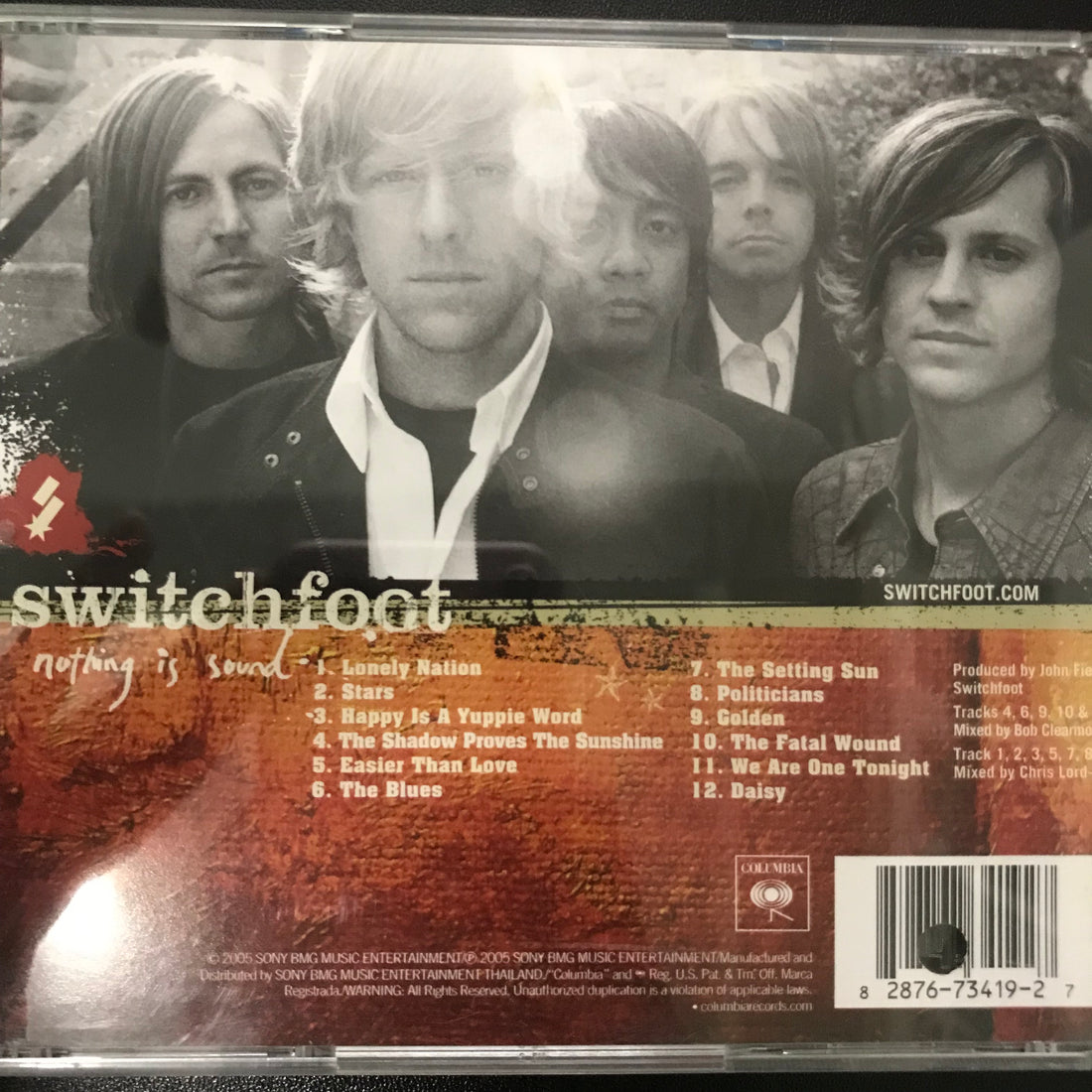 ซีดี Switchfoot - Nothing Is Sound CD VG+