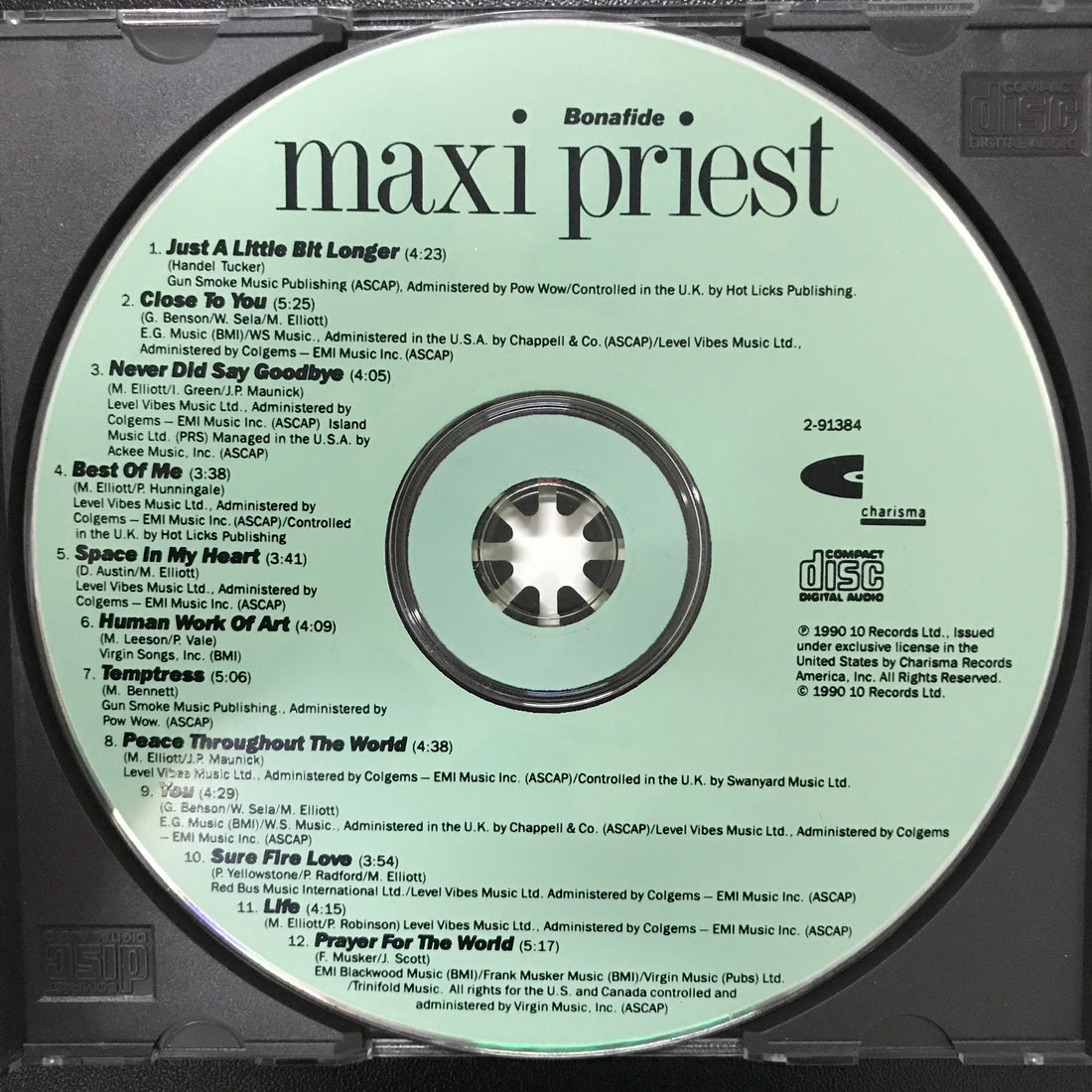 ซีดี Maxi Priest - Bonafide CD VG+