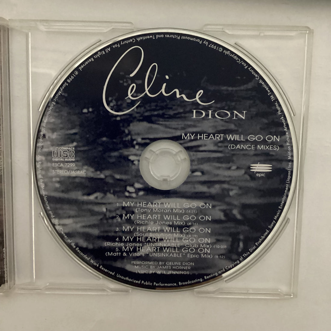 ซีดี Céline Dion - My Heart Will Go On Dance Mixes CD VG+