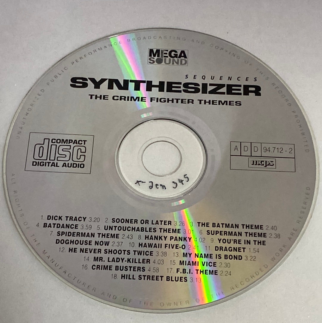 ซีดี Andromeda Project - Synthesizer Sequences - The Crime Fighter Themes CD VG+