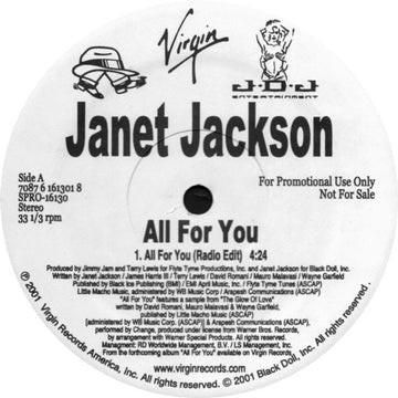 Janet Jackson : All For You (12", Promo)