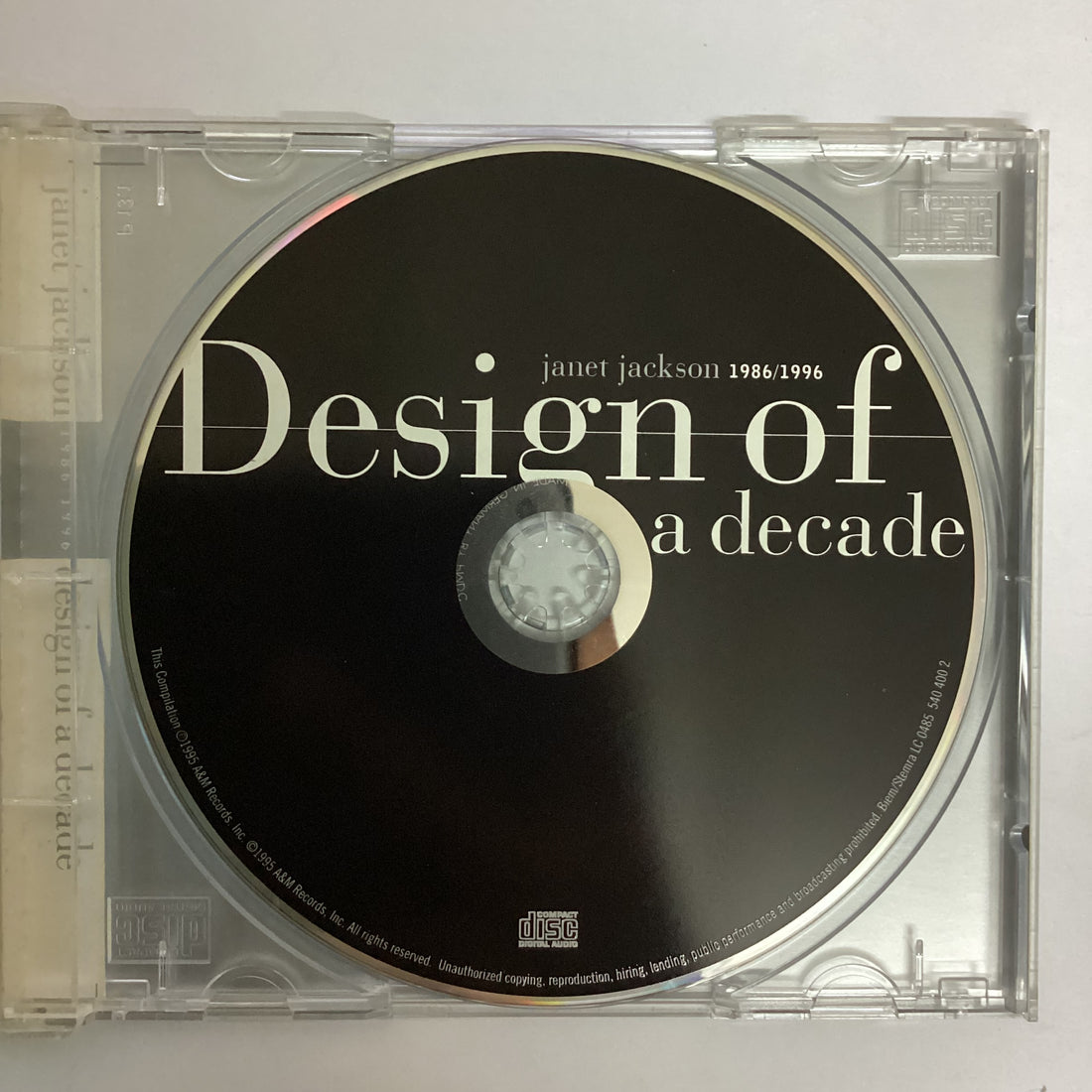 ซีดี Janet Jackson - Design Of A Decade 1986 / 1996 CD VG+