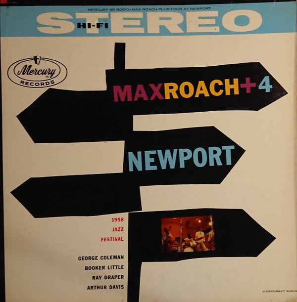 Max Roach Quintet : Max Roach + Four At Newport (LP)