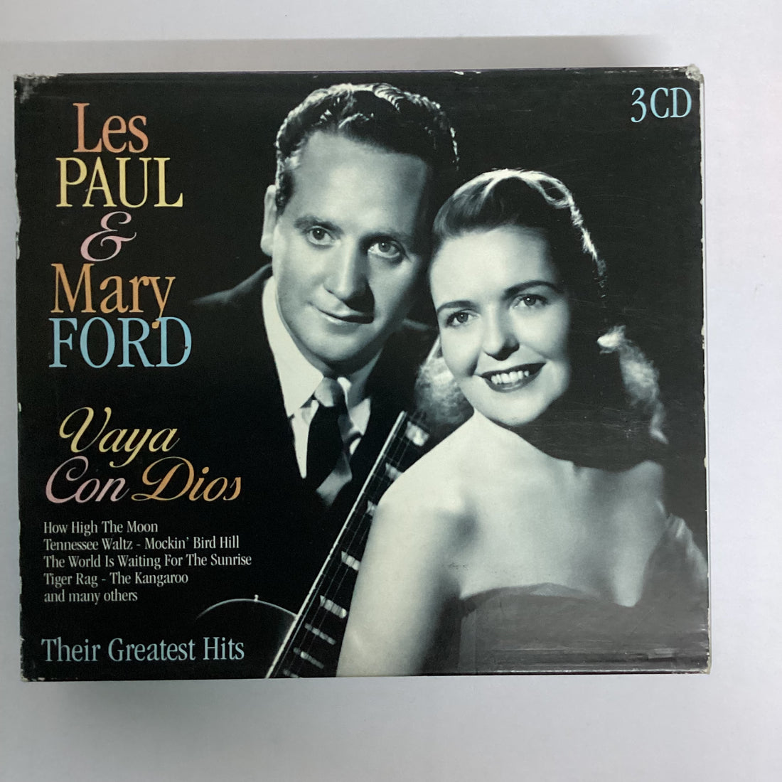 ซีดี Les Paul & Mary Ford - Vaya Con Dios - Their Greatest Hits CD VG+ 3CDs