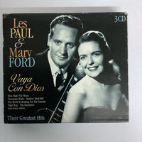 ซีดี Les Paul & Mary Ford - Vaya Con Dios - Their Greatest Hits CD VG+ 3CDs