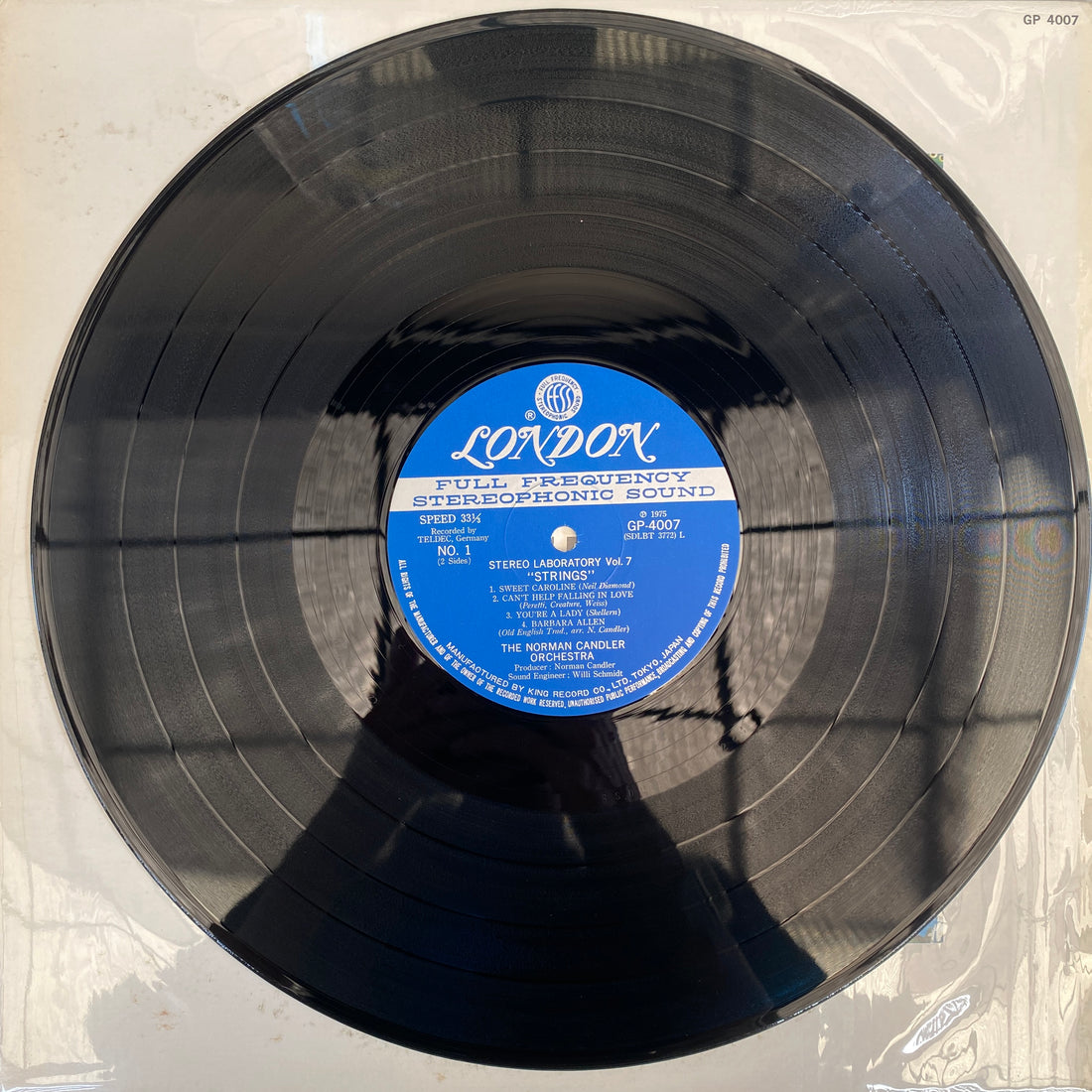 แผ่นเสียง Norman Candler - Stereo Laboratory, Vol. 7 - Strings Vinyl VG+