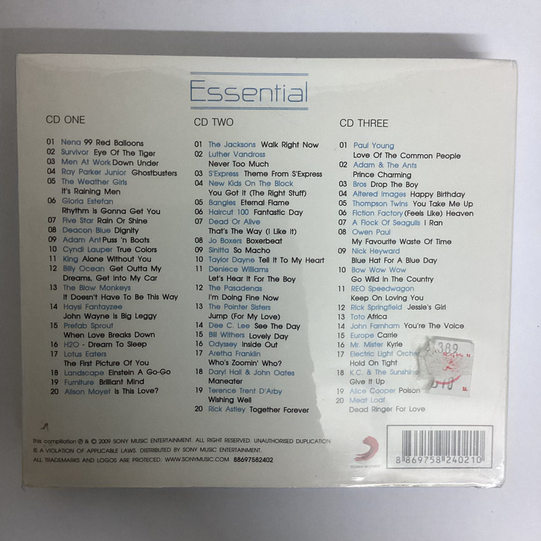 ซีดี Various - Essential - The 80s CD NM or M- 3CDs