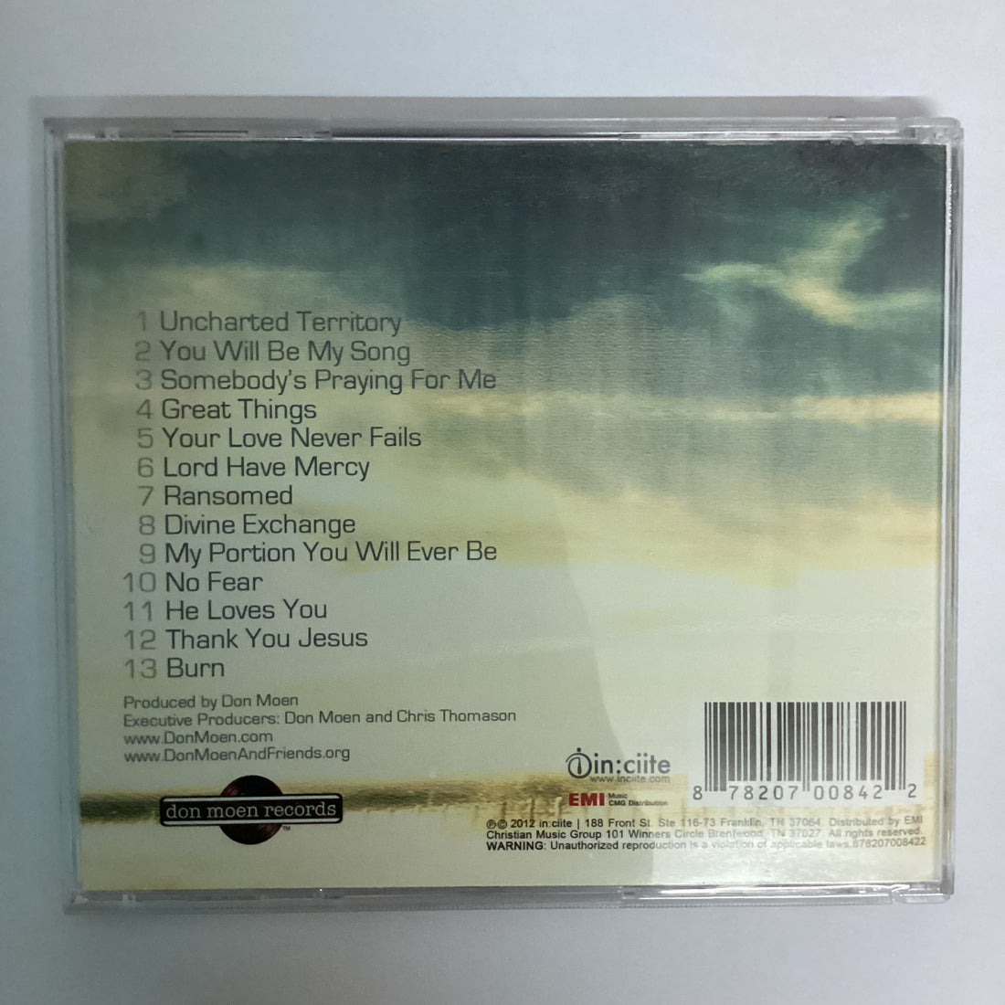 ซีดี Don Moen - Uncharted Territory CD VG+