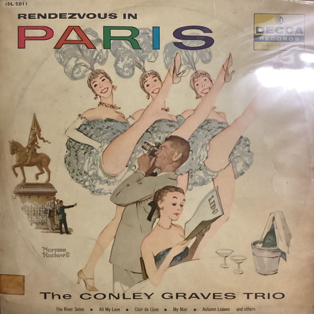 แผ่นเสียง The Conley Graves Trio – Rendezvous In Paris Vinyl VG+